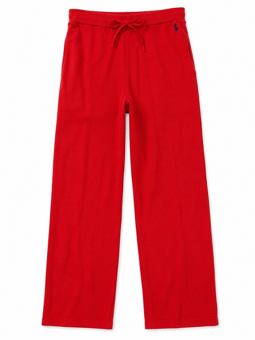 Polo Ralph Lauren Waffle Knit Lounge Pants Men’s Small Red 100% Cotton Pony